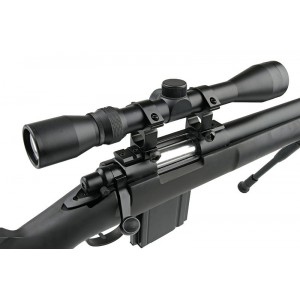 Well модель снайперской винтовки MB4404D Spring (with scope & bipod) BK